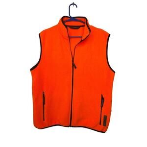 Black Diamond Men's Large Orange Hunting Vest Full Zip Sportsman's Warehouse